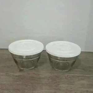 Pampered Chef 375ml  / 1.5 cups Prep bowls with lids - Excellent